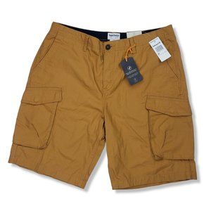 New Timberland Men's 36 x 10" Relaxed Fit Cotton Ripstop Cargo Shorts